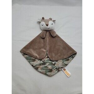New Bass Pro Shops Baby Deer Fawn Lovey Security Blanket Brown Camo Soft 11 x 13